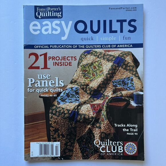 Fons and Porters Easy Quilts Magazines Set of 3 Spring Fall and Winter 2008 - Picture 2 of 11